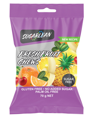 Sugarlean Fresh Fruit Chews (70g)