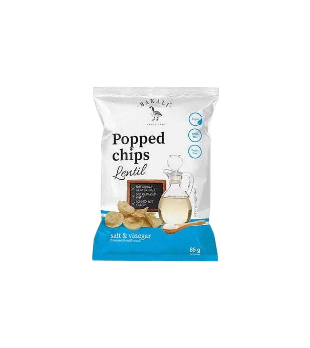 Bakali Popped Lentil Chips Salt & Vinegar