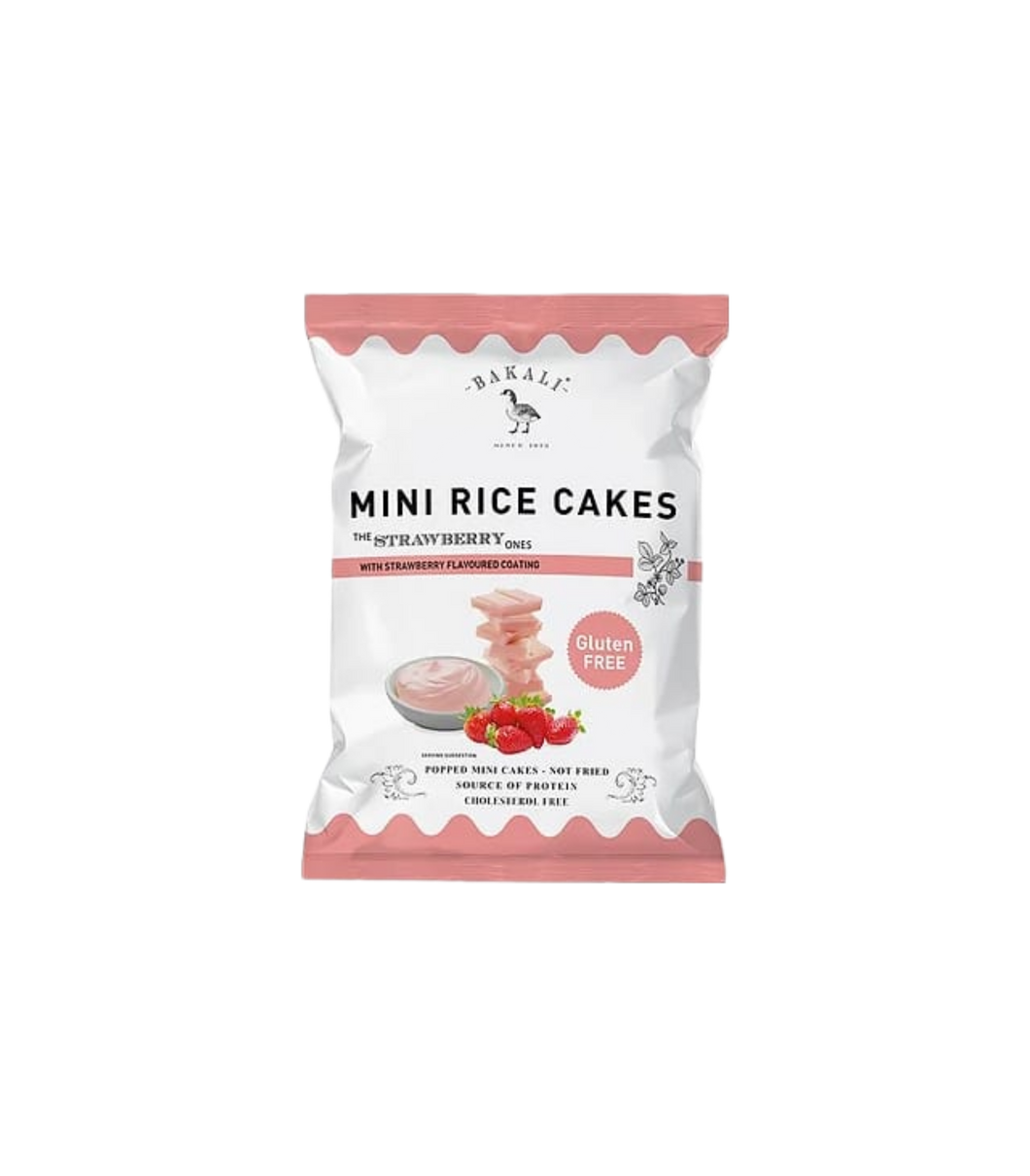 Bakali Mini Coated Rice Cakes Strawberry