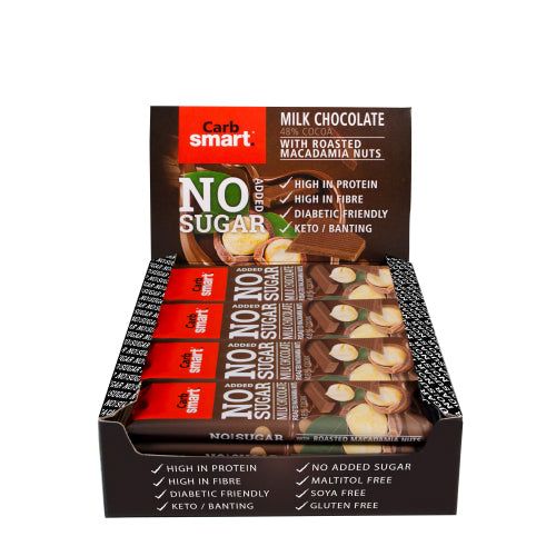 Carbsmart Milk Chocolate With Macadamia Nuts