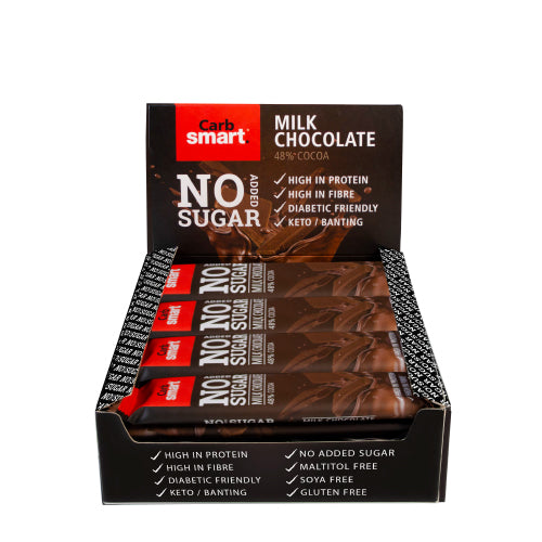 Carbsmart Milk Chocolate Bars Box